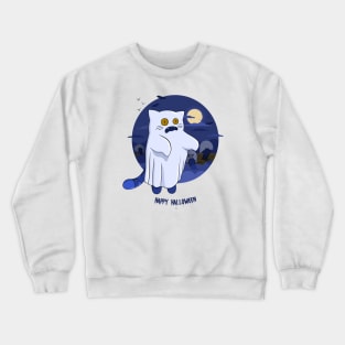 Ghost cat Crewneck Sweatshirt